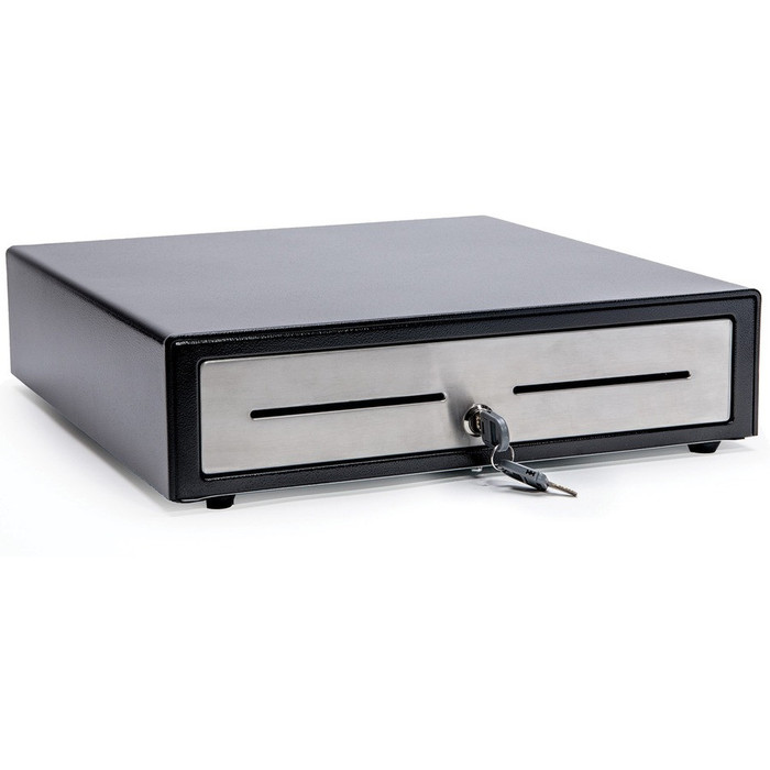 Alternate-Image3 Image for Star Micronics CD4-1416 Choice Cash Drawer, Black, 14Wx16D, Stainless Drawer Front, 4Bill-5Coin
