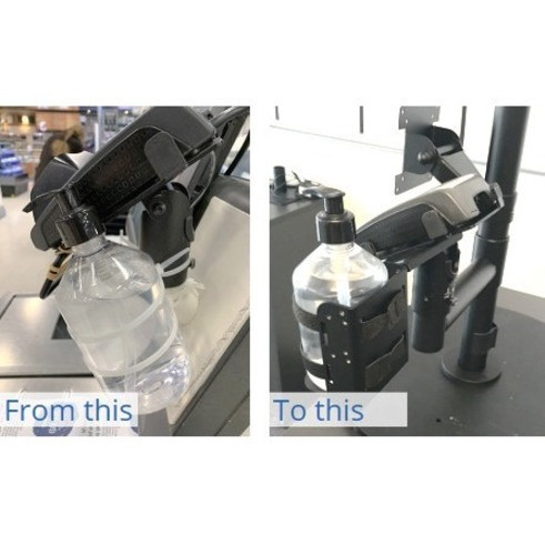 Alternate-Image1 Image for SpacePole Wall Mount for Sanitizing Dispenser - Black