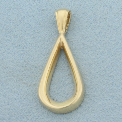 High Polish Teardrop Pendant in 14k Yellow Gold