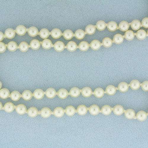 29 Inch Cultured Akoya Pearl Strand Necklace