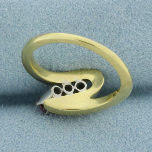 Emerald, Opal, and Ruby Ring in 18k Yellow Gold