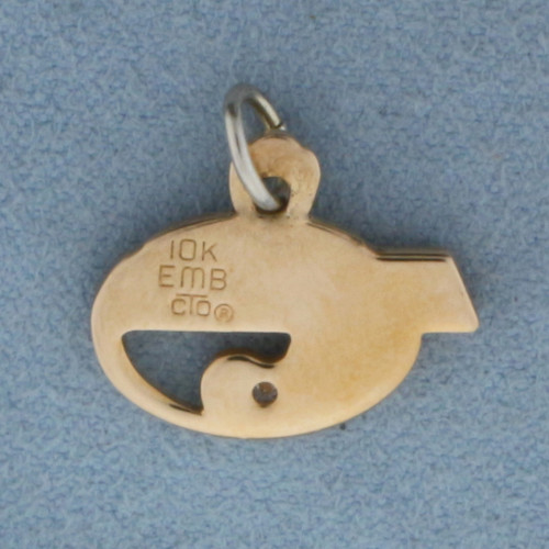 Vintage Alliant Diamond Charm in 10k Yellow Gold