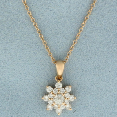 Crown of Light Crown Sun Necklace in 14k Rose Gold