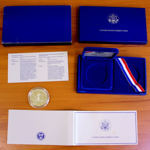 US Mint Liberty Silver Dollar Coin Proof Set OGP 1986