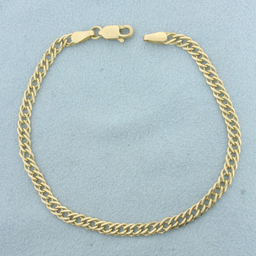 Italian Curb Link Bracelet in 14k Yellow Gold