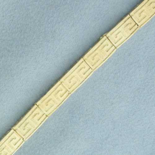 Greek Key Bracelet in 14K Yellow Gold