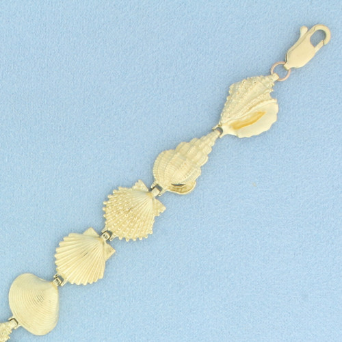 Seashell Bracelet in 14k Yellow Gold
