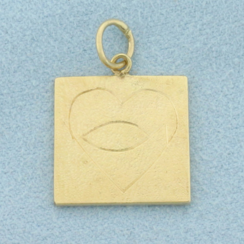 Confederate States Charm or Pendant in 10k Yellow Gold