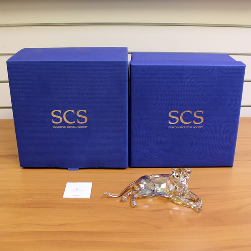 Swarovski Crystal 5135895 SCS Lion Mother Annual Edition Figurine  with Box