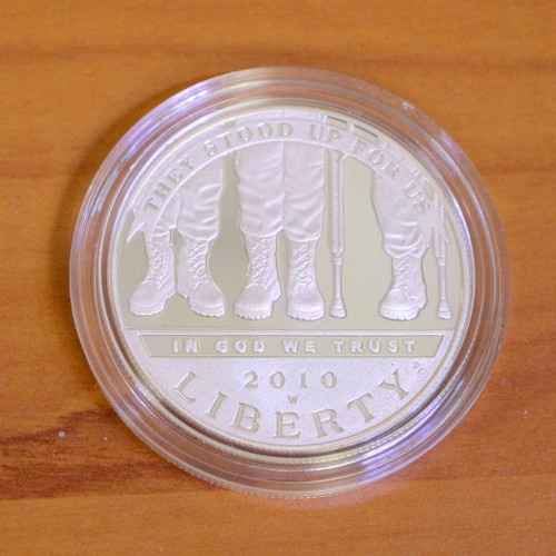 US Mint American Veterans Disabled for Life Commemorative Silver Dollar Coin OGP