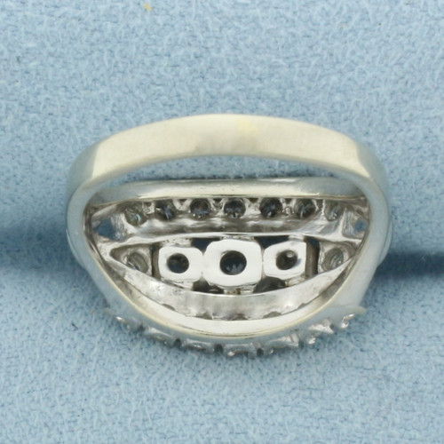 Vintage Diamond Ring in 14k White Gold