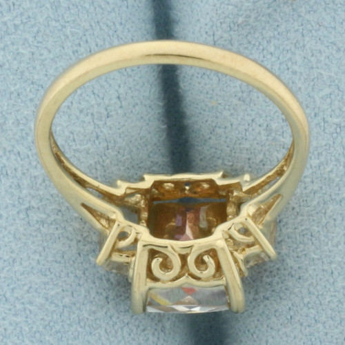 Mystic Topaz Ring in 10k Yellow Gold