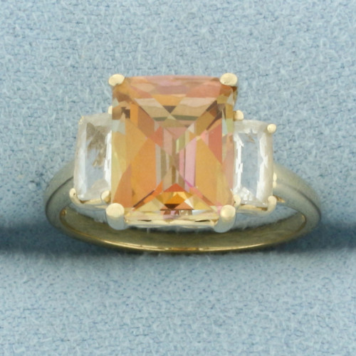 Mystic Topaz Ring in 10k Yellow Gold
