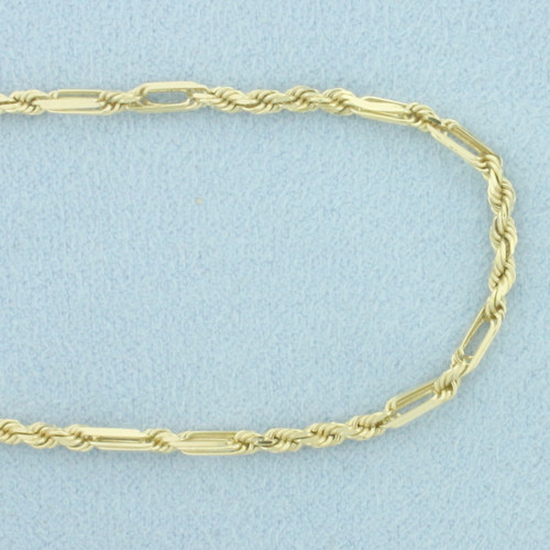 20 Inch Milano Link Chain Necklace in 10k Yellow Gold