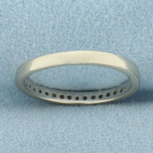 Maison Birks Designer Diamond Band Ring in 18k White Gold