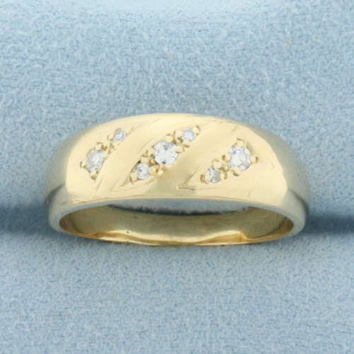 Diamond Band Ring in 14k Yellow Gold