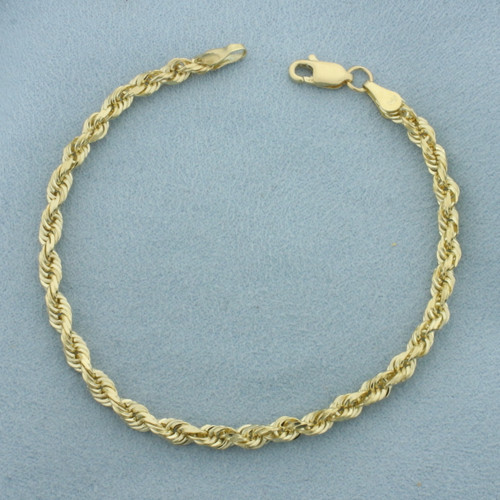 Rope Bracelet in 14k Yellow Gold