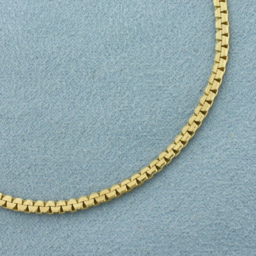 Italian Boston Link Bracelet in 14k Yellow Gold