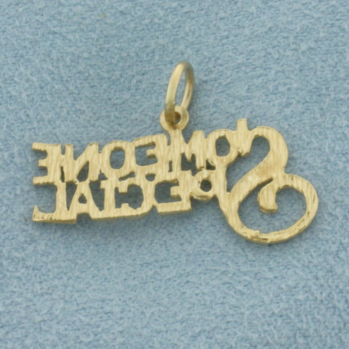 Someone Special Charm or Pendant in 14k Yellow Gold