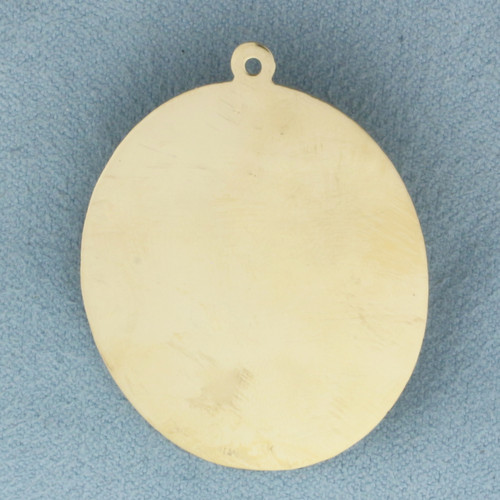 Vintage Large Engravable Baby Buggy Stroller Pendant or Charm in 14K Yellow Gold