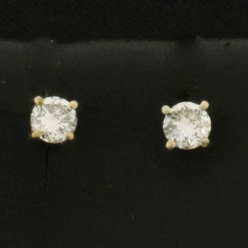 Diamond Stud Earrings in 14k White Gold
