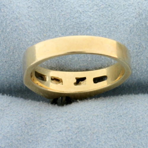 Vintage Diamond Marquise Engagement Ring in 14k Yellow Gold