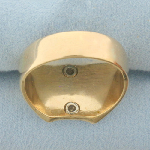 Mens Vintage Masonic Ring in 10K Yellow Gold