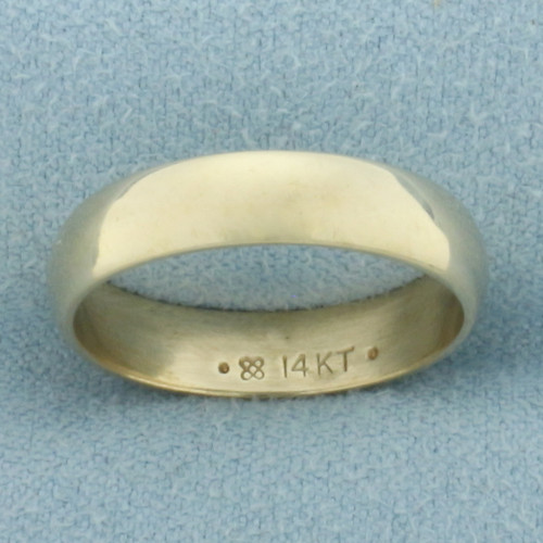 High Polish Wedding Band Ring in 14k Yellow Gold