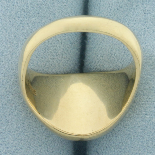 Mens Vintage John Deere Diamond Corporate Ring in 10k Yellow Gold