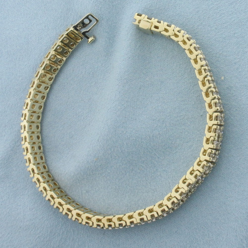 Diamond Tennis Bracelet in 10k Yellow Gold