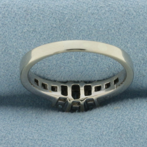 Emerald Diamond Engagement Wedding Ring in 14k White Gold