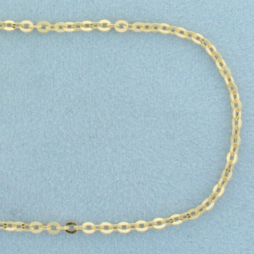 20 Inch Cable Link Chain Necklace in 18k Yellow Gold