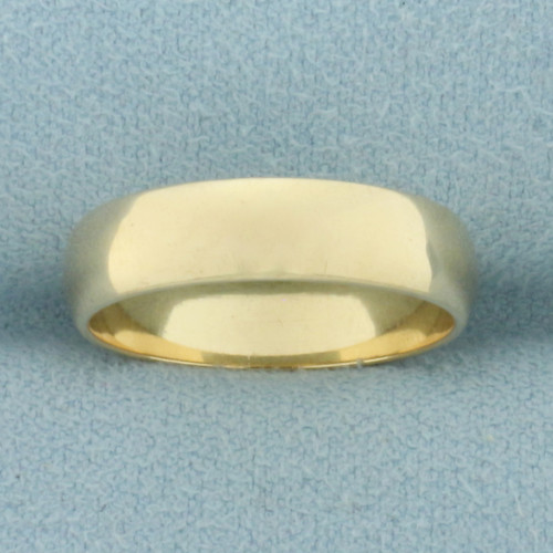 5mm Wedding Band Ring in 14k Yellow Gold