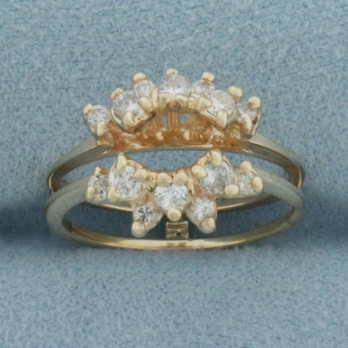 Diamond Enhancer Jacket Ring in 14k Yellow Gold
