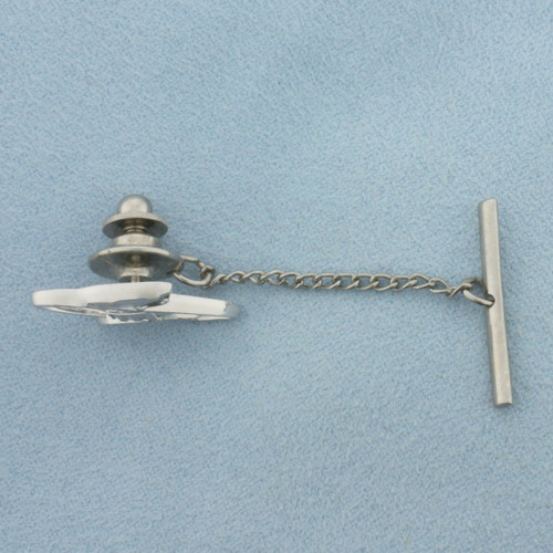 Vintage Eastern Airlines Hat  Pin in 10k White Gold