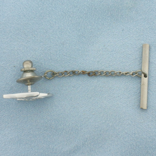 Diamond Eastern Airlines Hat Pin in 10k White Gold