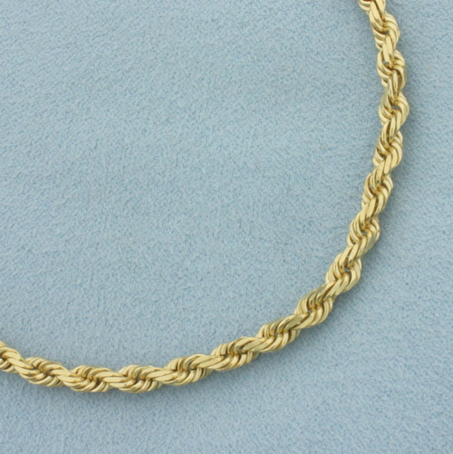 Rope Link Bracelet in 14k Yellow Gold