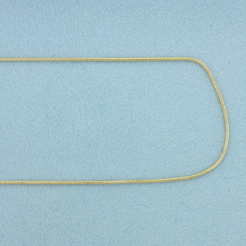 26 Inch Italian Snake Link Chain Necklace in 14k Yellow Gold
