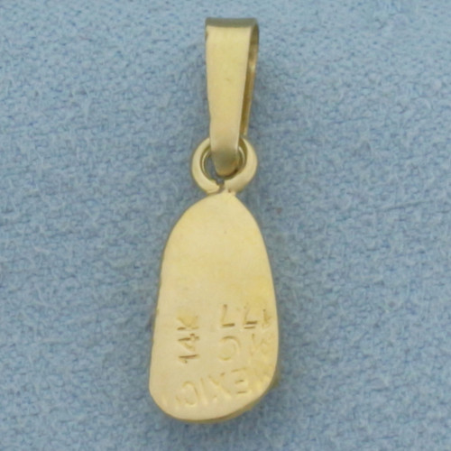 Sandal Pendant or Charm in 14k Yellow Gold