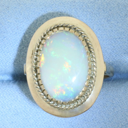 Vintage Opal Ring in 14K Yellow Gold