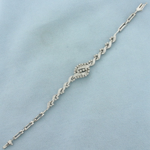 Diamond Bracelet in 14k White Gold