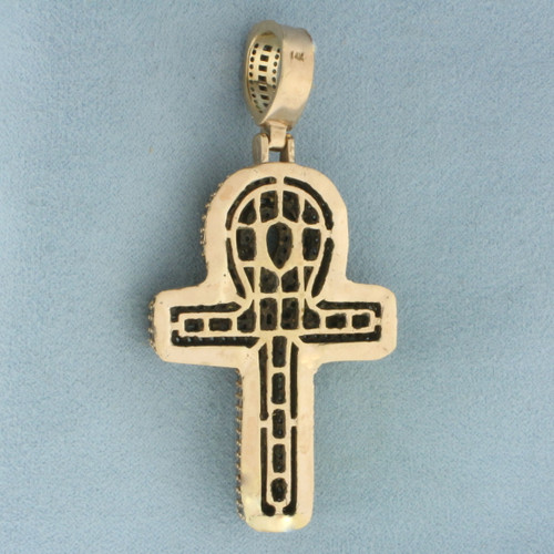 Large Ankh Pendant in 14K Yellow Gold