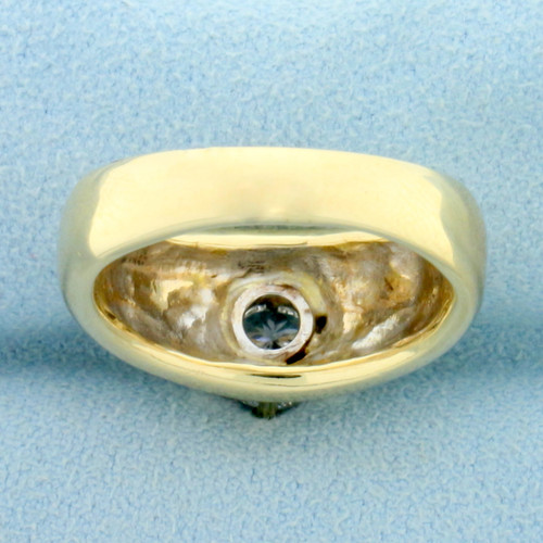 Vintage Channel Set Diamond Engagement Ring in 14K Yellow Gold