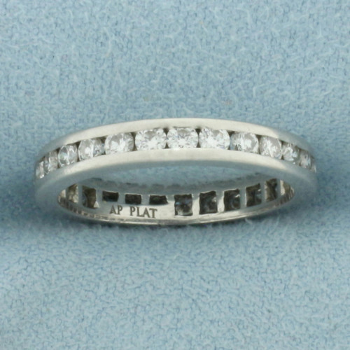 Diamond Eternity Band Ring in Platinum