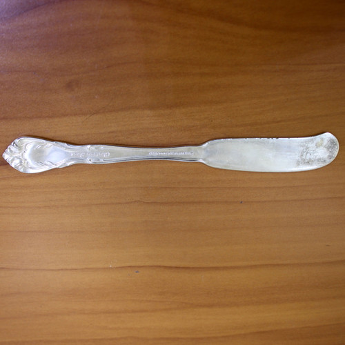 Alvin Chateau Rose Flat Handle Stering Silver Butter Spreaders Set of 2