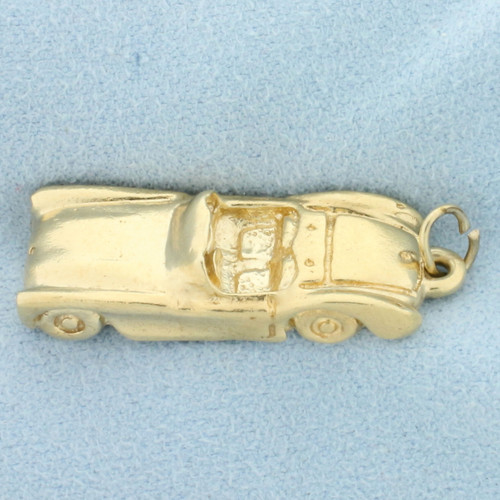 Vintage Convertible Car Pendant or Charm in 14k Yellow Gold