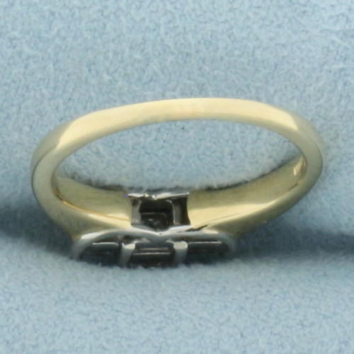 Princess Diamond Three Stone Wedding or Anniversary Ring in 14k Yellow Gold