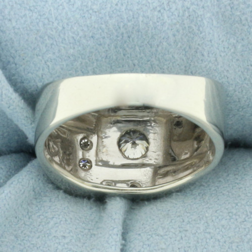 Diamond Geometric Design Ring in 14k White Gold
