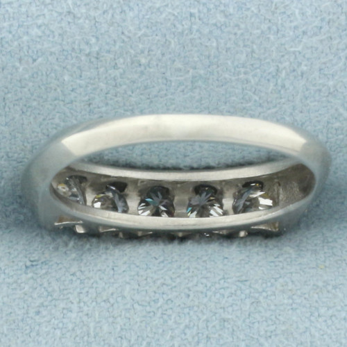 5 Stone Anniversary or Wedding Band Ring in Platinum
