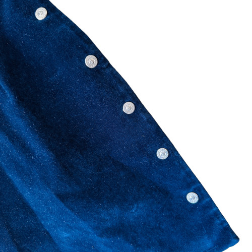 Gianfranco NWT Vintage Navy Blue Velvet Skirt 44